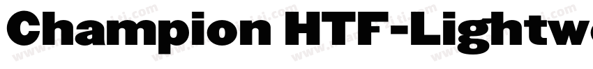 Champion HTF-Lightwe字体转换